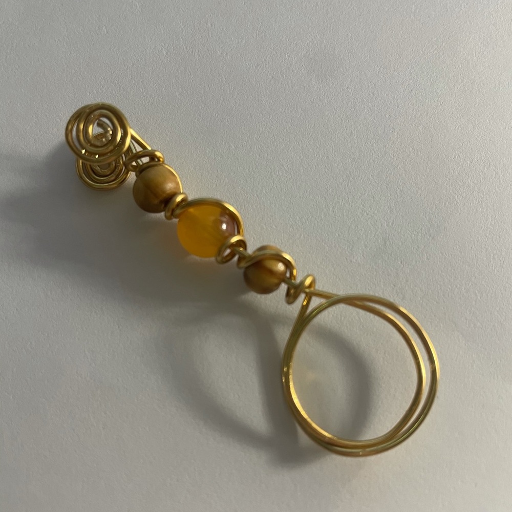 Handmade Citrine Quartz Smoke Ring By PR Artisan